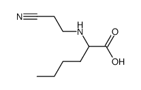 2-((2-cyanoethyl)amino)hexanoic acid结构式
