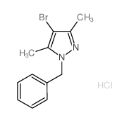 1-benzyl-4-bromo-3,5-dimethyl-1H-pyrazole(SALTDATA: HCl)结构式