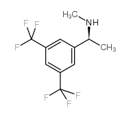 (S)-N-甲基-1-[3,5-二(三氟甲基)苯基]乙胺结构式