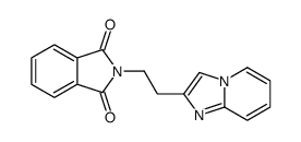 2-(2-imidazo[1,2-a]pyridin-2-ylethyl)isoindole-1,3-dione结构式