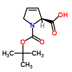 丁氧羰基-3 ,4-脱氢脯氨酸羟基结构式