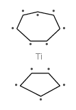 (η7-环庚三烯)(η5-环戊二烯)钛(II)结构式