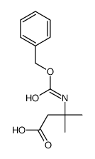 3-(苄氧基羰基氨基)-3-甲基丁酸结构式