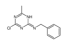 N-benzyl-4-chloro-6-methyl-1,3,5-triazin-2-amine结构式