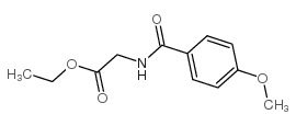 ETHYL 2-[(4-METHOXYBENZOYL)AMINO]ACETATE结构式