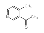 1-(4-甲基吡啶-3-基)乙酮结构式