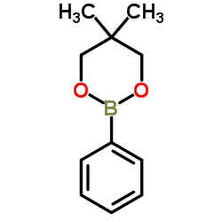 5,5-二甲基-2-苯基-1,3,2-二氧硼杂结构式