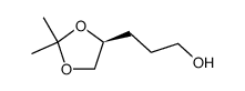 3-[(4S)-2,2-二甲基-1,3-二氧戊烷-4-基]-丙醇结构式