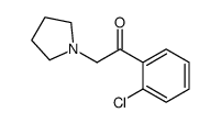 1-(2-chlorophenyl)-2-pyrrolidin-1-ylethanone结构式