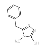 5-苄基-4-甲基-4H-1,2,4-噻唑-3-硫醇结构式