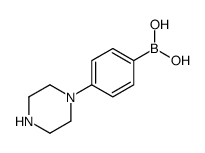 [4-(哌嗪-1-基)苯基]硼酸结构式