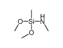N-[dimethoxy(methyl)silyl]methanamine结构式