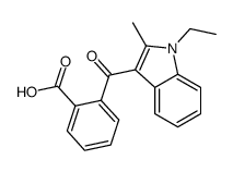 o-[(1-Ethyl-2-methyl-1H-indol-3-yl)carbonyl]benzoic acid结构式