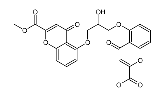 dimethyl 5,5'-[(2-hydroxytrimethylene)bis(oxy)]bis[4-oxo-4H-1-benzopyran-2-carboxylate]结构式