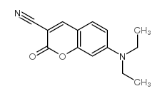 3-氰基-7-(二乙基氨基)香豆素结构式