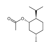 (1S)-(+)-乙酸薄荷酯结构式
