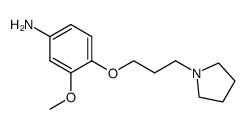 3-methoxy-4-(3-(pyrrolidin-1-yl)propoxy)benzenamine结构式