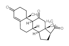 4-孕烯-3,11,20-三酮结构式