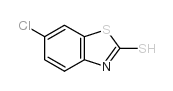 6-氯-2-巯基苯并噻唑结构式