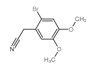 2-溴-4,5-二甲氧基苯乙腈结构式