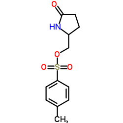 (S)-(+)-5-羟甲基-2-吡咯烷酮对甲苯磺酸酯结构式