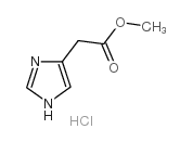 2-(1H-咪唑-4-基)乙酸甲酯盐酸盐结构式