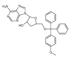 (2R,3R,5S)-2-(6-aminopurin-9-yl)-5-[[(4-methoxyphenyl)-diphenylmethoxy]methyl]oxolan-3-ol结构式