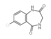 7-氯-3,4-二氢-1H-苯并[E][1,4]二氮杂卓-2,5-二酮结构式