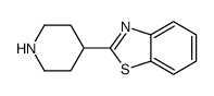 2-(4-哌啶基)-1,3-苯并噻唑结构式