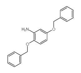 Benzenamine,2,5-bis(phenylmethoxy)-结构式