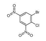 1-Bromo-2-chloro-3,5-dinitrobenzene结构式