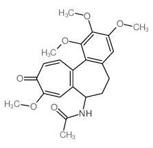 Acetamide, N- (5,6,7,10-tetrahydro-1,2,3, 9-tetramethoxy-10-oxobenzo[a]heptalen-7-yl)-, (S)-结构式