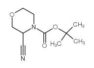 4-BOC-3-氰基吗啉结构式