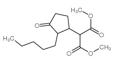 dimethyl (3-oxo-2-pentylcyclopentyl)malonate结构式