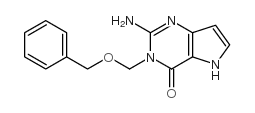 4H-Pyrrolo[3,2-d]pyrimidin-4-one,2-amino-3,5-dihydro-3-[(phenylmethoxy)methyl]-结构式