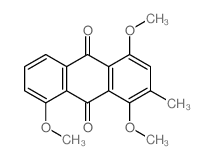 1,4,8-trimethoxy-2-methyl-anthracene-9,10-dione结构式