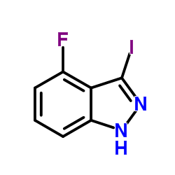 4-氟-3-碘-1H-吲唑结构式