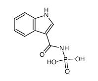 (1H-indole-3-carbonyl)phosphoramidic acid结构式