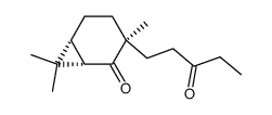 (1S,3S,6R)-3,7,7-trimethyl-3-(3-oxopentyl)bicyclo[4.1.0]heptan-2-one结构式