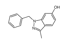 1-benzyl-6-hydroxy-3-methylindazole结构式