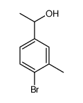 1-(4-bromo-3-methyl-phenyl)ethanol结构式