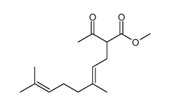 methyl 2-acetyl-5,9-dimethyldeca-4,8-dienoate结构式
