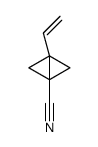1-ethenylbicyclo[1.1.0]butane-3-carbonitrile结构式