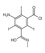 3-amino-2,4,6-triiodo-5-(methylcarbamoyl)benzoyl chloride结构式