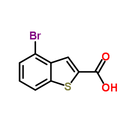 4-溴苯并[b]噻吩-2-羧酸结构式