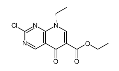 ETHYL2-CHLORO-8-EHTYL-5,8-DIHYDRO-5-OXOPYRIDO(2,3-D)PYRIMUIDINE-6-CARBOXYLATE结构式
