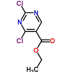 2,4-二氯-5-嘧啶甲酸乙酯结构式
