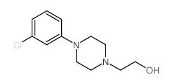 4-(3-Chlorophenyl)-1-piperazineethanol结构式