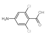 2,6-二氯-4-氨基苯甲酸结构式