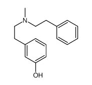3-[2-[methyl(2-phenylethyl)amino]ethyl]phenol结构式